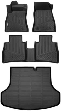 GINOWY-Floor Mats & Cargo Liner for 2014-2019 Nissan Sentra, Fit for Sentra S丨Sentra SV丨Sentra SR, All Weather Floor Mat Sentra Car Mats, Sentra Cargo Mat Trunk Mat, Sentra Car Accessories