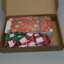 Geyoga 36 Pack Christmas Gift Holder Box with Bows for Cash Money Card Christmas Gift Boxes Mini Favor Present Wrap for Xmas Holidays Party Decoration, 6.5 x 2.8 x 0.6 Inches