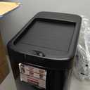 8 Gallon Motion Sensor Trash Can with Roll Lid & Wheels - Automatic Touchless Trashcans for Kitchens, Bedroom, Office Trash Bin (Black)