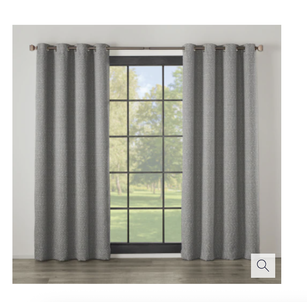 MODAVARI HOME FASHIONSPALMABLACKOUT THERMAL LINEDSINGLE PANELGROMMETBOUCLE TEXTUREEASY CARE1PANEL841 52 in W 1213.36 cm x 132.08 cm)