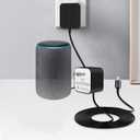 30W Power Adapter for Echo (4th Gen), Echo (3rd Gen), Echo Show 10 (3rd Gen), Echo Show (2nd Gen), Echo Show 8, and Echo Plus (2nd Gen), 5.8Ft AC Adapter Power Cord