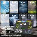 Weather Station with Wi-Fi Direct Connection, No App Required, Indoor Outdoor Temperature Display, Wireless Forecast