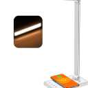 AFROG 8-in-1 4th Gen Multifunctional LED Desk Lamp with 10W Fast Wireless Charger,USB Charging Port,1200Lux Super Bright,5 Lighting Mode,7 Brightness 40 Min Timer,Night Light Function,5000K