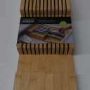 Joseph Joseph DrawerStore Knife Organizer, holds up to 12+ knives, Kitchen Organization & Drawer Storage, Bamboo (Large)