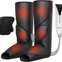 QUINEAR Leg Massager with Heat and Air Compression, Foot and Calf Massager for Circulation and Pain, Compression Boots with 3modes and 3 Intensities, Gift for Dad Mom