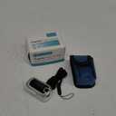 mibest OLED Finger Pulse Oximeter, O2 Meter, Dual Color White/Silver