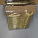 Prestee Set of 300 Gold Plastic Forks Disposable - 7-in Heavy-Duty Fork Flatware - Bulk Pack Fancy Silverware - Sturdy Elegant Cutlery for Weddings, Birthday Parties, Buffets, Catering, and Events