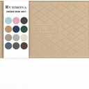 URMONA 34" x 22" Waterproof Silicone Mat in Multiple Sizes & Colors, Under Sink Mat for Kitchen & Bathroom, Pet Food Pad for Dogs & Cats, Kitchen Cabinet Liner, Multi-Purpose for Storage(Ochre)
