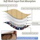 5 Pack Dog Diapers Male Reusable, Premium Belly Bands for Dogs, High Absorbing Male Dog Pee Wraps for Doggie in Incontinence or Excitable Urination and Training Black XS (Astronaut)