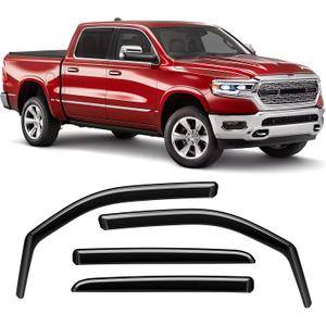 in-Channel Rain Guards Fit for RAM 1500 Crew Cab 2019 2020 2021 2022 2023 2024, Extra Durable Side Window Deflectors, Wind Deflectors 2024 RAM 1500 Rain Guard Black 4 PCS in-Channel Rain Guards Fit for RAM 1500 Crew Cab 2019 2020 2021 2022 2023 2024, Extra Durable Side Window Deflectors, Wind Deflectors 2024 RAM 1500 Rain Guard Black 4 PCS