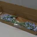 N&T NIETING Babys Breath Artificial Flowers Bulk, 10Pcs Blue Fake Gypsophila Bouquet Flowers Real Touch Faux Babies Breath Arrangement for Wedding Floral Party Home Centerpieces Vase Decoration, Blue