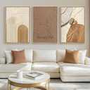 Large Wall Art For Living Room,3 Piece Framed Wall Art for Wall Decorations Living Room Minimalist Wall Art Canvas Prints Paintings Artwork for Walls,Hallway,Office Wall Decor 24x36 Inch, 3pc