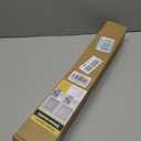 UNISHADES no Drill Cordless Roman Shades for Windows, 20" W 64" H - 100% Blackout - Linen - Mist White