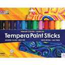 Creativity Street Glide-On Tempera Paint Sticks, 9 Assorted Primary Colors, 5 grams, 9 Count