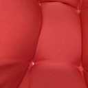 Indoor/Outdoor Chairpad with Ties, Patio Furniture Chair Cushions, Rocking Chair Cushions, Seat Cushions (Red, 19 * 19)