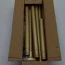 Gold Tension Curtain Rod Extra Long Outdoor Curtain Rod Decorative Shower Curtain Rods 30-100 Inch 8 ft Adjustable 1.1 Inch Diameter Spring Tension Shower Rod for Bathroom No Drilling Never Rust