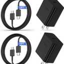 Pack of 2 45W Super Fast Charger with Type C Cable 10ft, USB C Wall Charging Block Plug and Android Phone Charger Cord Long for Samsung Galaxy S25/S24 Ultra/S24+/S23+/S22+/S22 Plus/S21/S20/Note 20/Note10+ (Single Port Charger)