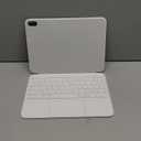 Apple Magic Keyboard Folio: iPad Keyboard & case for iPad (A16&10th Generation),Bluetooth/Smart Connector,Detachable Two-Piece Design That attaches magnetically, Built-in trackpad, US English White