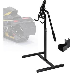 Snowmobile Lever Lift Stand for Yamaha/Polaris/Arctic Cat etc,Sled Lift Stand with Handlebar Cup,Max 33 Bumper Height for Easy Track/Ski/Shock Repair&Garage,Fits Most Snowmobile,Support up to 2000 lbs