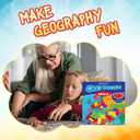 GeoToys GeoPuzzle, World Jigsaw Puzzles, 68 Pc Geography Game & Map Puzzle, Educational Games & Kids Learning Activities, Puzzle Gifts for Children Ages 6-9, Fun Learning Toys for Kids