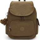 Kipling Women's City Pack Small Backpack, Lightweight Versatile Daypack, Durable and Water-Resistant (10.75''L x 13.25''H x 7.5''D), Smooth Khaki