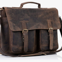 KomalC 16 Inch Leather briefcase Laptop Messenger Bags for Men and Women Best Office Satchel Bag