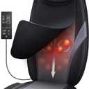 Snailax Neck and Back Massager with Heat, Massage Chair Pad Back Massager for Pain Relief Deep Tissue Chair Massage Pad with 10 Deep Kneading Nodes for Office Home, Gifts for Dad,Mom