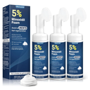 Minoxidil 5% Foam for Men Hair Growth Foam Suitable for Hair Thinning Receding Hairline and Hair Loss to Hair Regrowth Get Thicker Fuller Hair 3 Bottles 2.11 Ounces Each