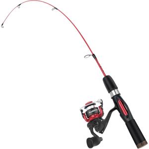 PLUSINNO Ultralight Ice Fishing Rod and Reel Combo, 25/26/27/28 Sensitive Ice Fishing Pole Ice Fishing Gear for Walleye Perch Panfish Bluegill