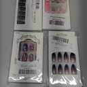 Set of Press on Nails, Fake Nails, Pack of 4