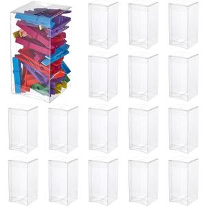 BENECREAT 40Pcs Clear Wedding Favour Boxes, 4x2x2inch Rectangle PVC Transparent Gift Boxes for Candy Chocolate, Wedding Party Favor Packaging