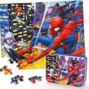 Puzzles for Kids Ages 4-8,Kids Puzzle in a Metal Box,Cool Kid Small Puzzles Toys,Children Boys Girls Learning Educational Toy,100 Pieces