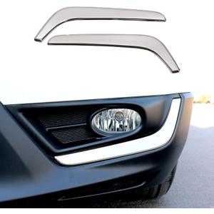for Honda CRV CR-V 2019 2018 2017 Chrome ABS Front Fog Lamp Cover Trims, Sporty OEM Style Front Fog Lamp Molding Strip for CR-V