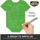 2 x C2U Baby Shower Advice & Prediction Cards - 36 Count Double Sided Wishes Game Cards For Girl or Boy- Baby Shower Decoration Fun Baby Time Prediction Activity and Keepsake For New Parents (Green)