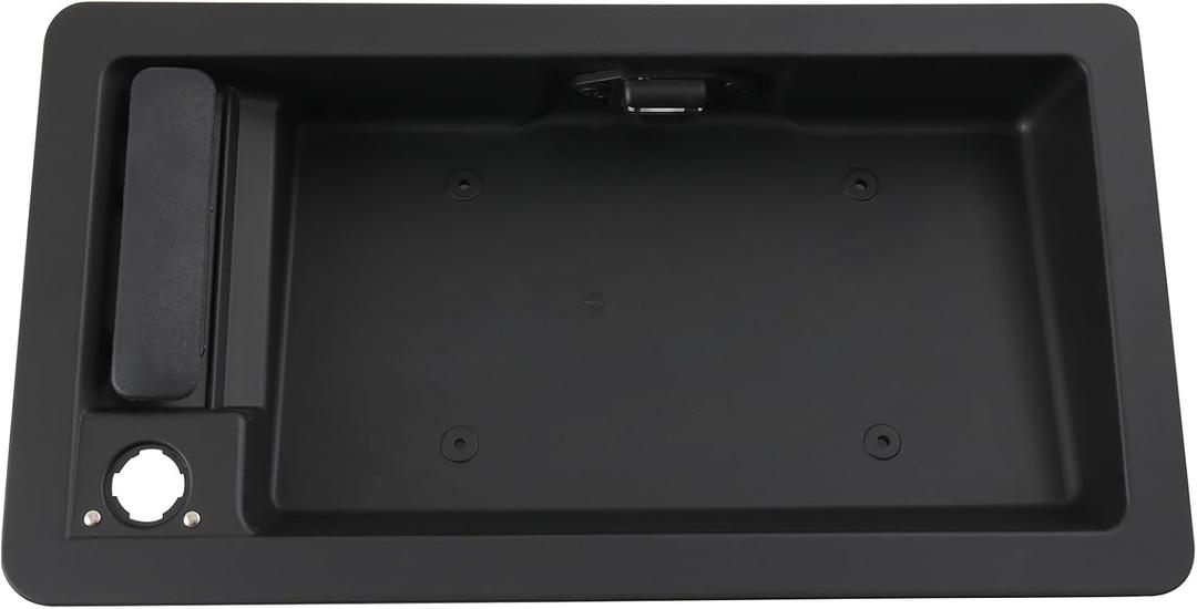 New Rear Cargo Door Handle & License Plate Tag Bracket Replacement for Ford Van E150 E250 E350