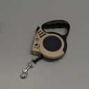 Retractable Dog Leash with USB Rechargeable Flashlight for Night Walks, 16FT Automatic Telescopic Tractor Dog Leash for Small and Medium Dogs, Beige (Apricot)