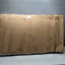 DWANTON Dog Crate Furniture with Cushion, Wooden Kennel Table with Double Doors, Indoor Dog House, Small/Medium/Large Size, 27.2" L, White+Rustic Brown