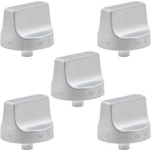 W11239985 W11032553 Range Surface Burner Knob Cooktop Gas Control Assembly Metal Zinc Alloy Insulation Compatible with Whirlpool Stove Knob Replace 4845290 AP6333411 PS12578779 (5PCS)