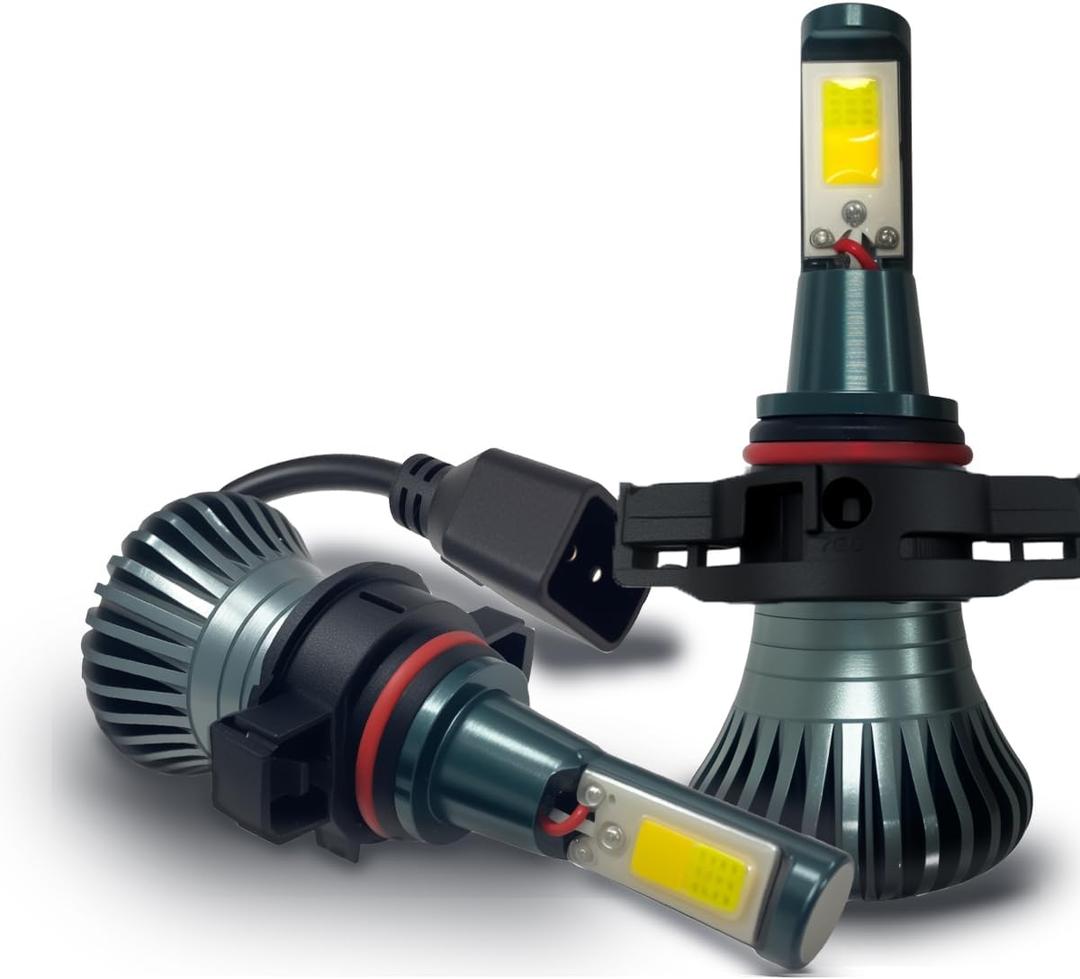 ouylycjo PSX24W 2504 Fog Lamp 12276 2525 Super Bright LED Fog Light Bulbs COB Two-color 6000K White To Yellow DRL Super Bright-DRL Bulbs Replacement for Impreza, Chrysler, Subaru (Pack of 2)