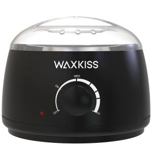 Waxkiss 14Oz Wax Warmer for Hair Removal, Professional Wax Melting Machine for Women Men With Aluminum Pot And See-Through Lid (Black01)