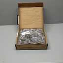 Ravinte 60 Pack (30 Pairs) 1/2 Inch Overlay Soft Close Hinges for Kitchen Cabinets - Satin Nickel Hidden Concealed Hinge, Stainless Steel, Self Closing