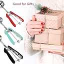 Ice Cream Scoop, 18/8 Stainless Steel Cookie Scoop, Cookie Scoops for Baking, 1.5 Tbsp/ 23ml/ 0.7 oz Cookie Dough Scoop, Ice Cream Scooper with Trigger Release, Cookie Scooper for Baking (Mint Green)