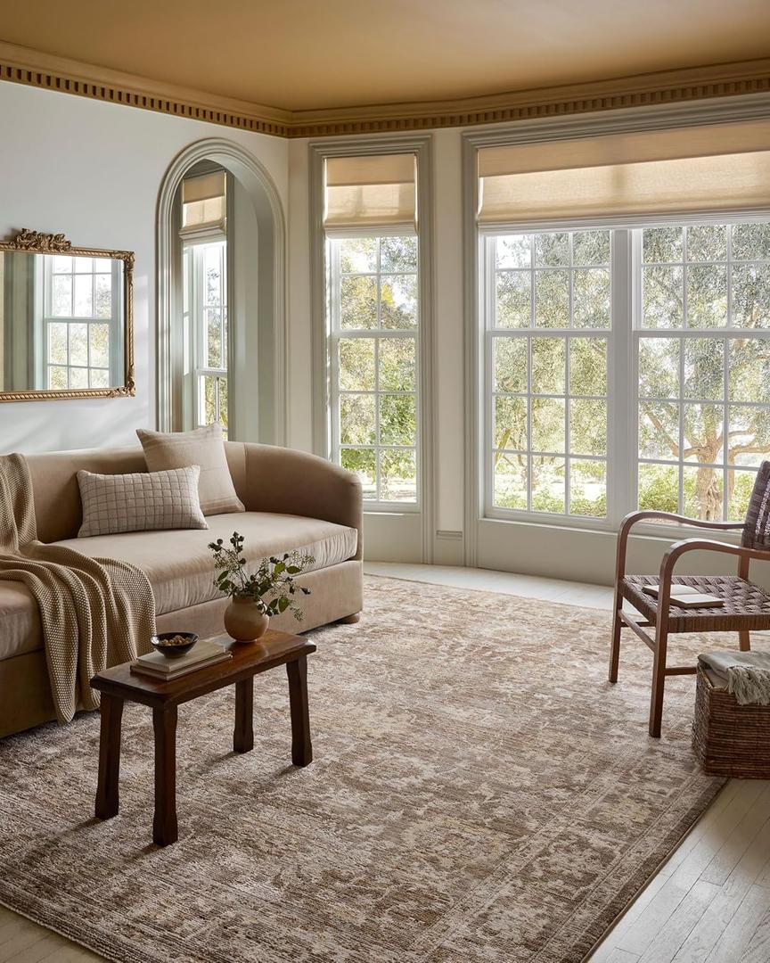 Loloi Magnolia Home by Joanna Gaines Pace Collection PAC-01 Bark/Natural 7'-10" x 10' Area Rug