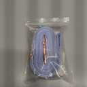 Unique style paws Durabel Dog Leash Matching Collar 6 Colors and 3 Size Soft and Comfy Handle for Dogs and Cats (Blue Stripe)