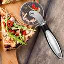 Stainless Steel Pizza Cutter Wheel with Finger Guard - Durable 3 Inch Pizza cutter for pizza oven, Easy to Clean