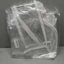 50inche Clear Garment Bags – 4 Pack Hanging Garment Bags for Closet Storage, Durable PVC with Single Zipper Puller, Transparent Clothes Cover for Suits, Dresses, Coats & More, Dustproof & Waterproof