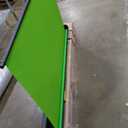 WASJOYE Large Retractable Green Backdrop Screen - 81.5 x 79 in Portable Collapsible Panel Photo Background with Stand for Photographing Studio Live Broadcasting Video Conference, Streaming