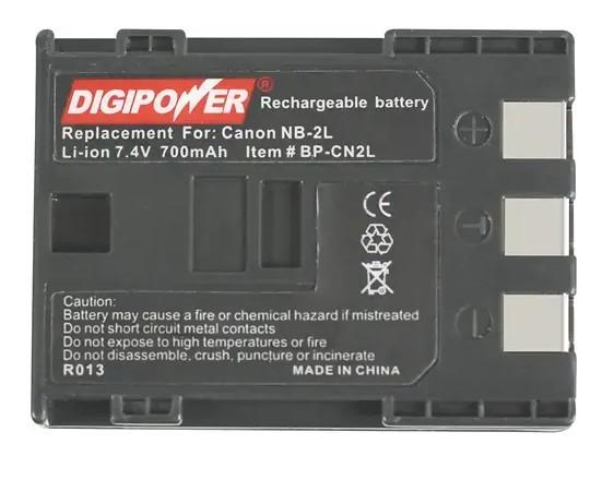 Digipower - 7.4V Lithium-Ion Battery for select Canon Digital Cameras, Canon Digital Battery Original NB-2LH for EOS 400D Camera