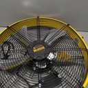 HiCFM DC Motor Drum Fan, 6100 CFM High-velocity Air Circulator with 360-degree Pivoting Head 3-speed 1/12 HP Motor Large Airflow Turbo Shop Floor Fan 
