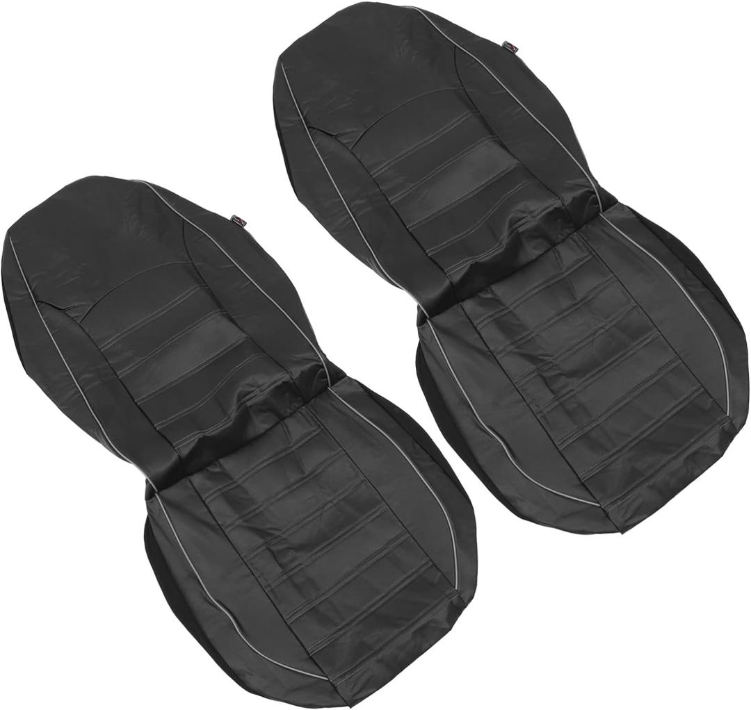 Alipis 2pcs Car Seat Cover Pu Material Front Seat Protector for Cars Suvs and Trucks Fit for Pet Hair Stains and Dirt